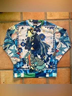 NWOT That Hoody Shop Floral Geisha Print Sweatshirt, Men’s Small